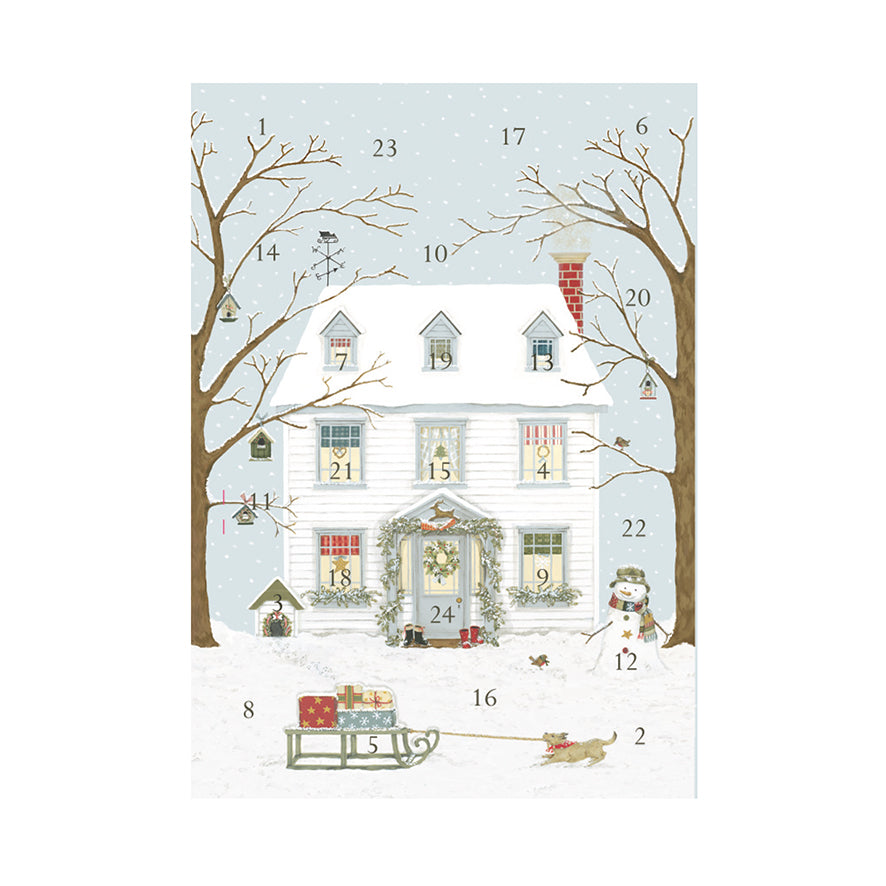 Christmas House Advent Card