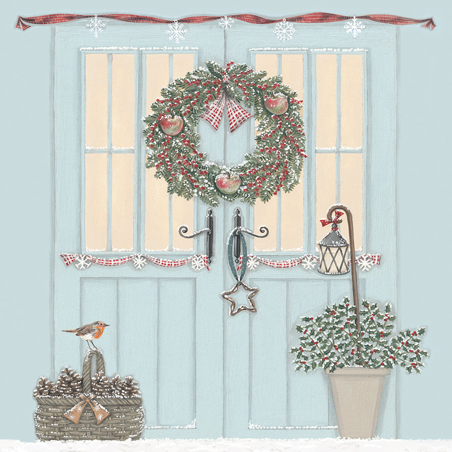 'Christmas Doorway' eight luxury Christmas cards